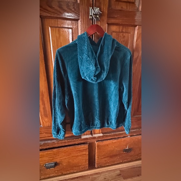 Nike Velour Cord Track Set (matching set: hoodie & joggers)- teal- Small - Picture 8 of 11